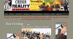 Desktop Screenshot of crisisrealitytraining.com