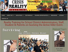 Tablet Screenshot of crisisrealitytraining.com